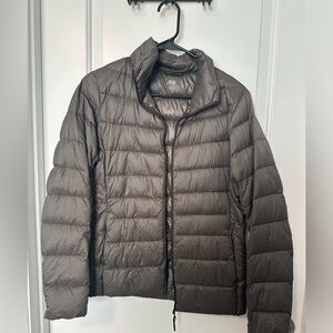 Gray/Brown Uni Qlo puffy